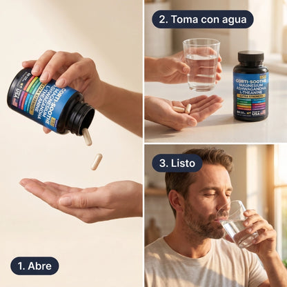 Corti-Soothe 13 en 1: Frena el Cortisol que te Mantiene en Alerta 24/7 - Resultados Desde el Día 1